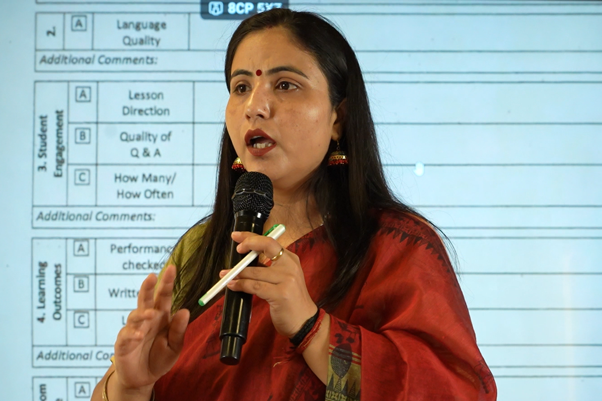 Training Session by Mrs. Dr. Sweety Singh (Principal)